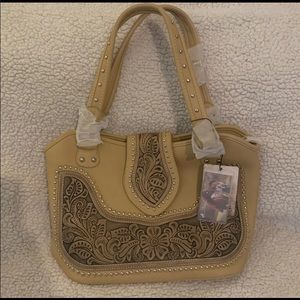 Montana West Tooled Concealed Carry Purse